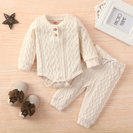 Ma&Baby 0-24M Newborn Infant Baby Boy Girl Clothes Set Long Sleeve Romper Pants Outfits Autumn Spring Soft Costumes D11