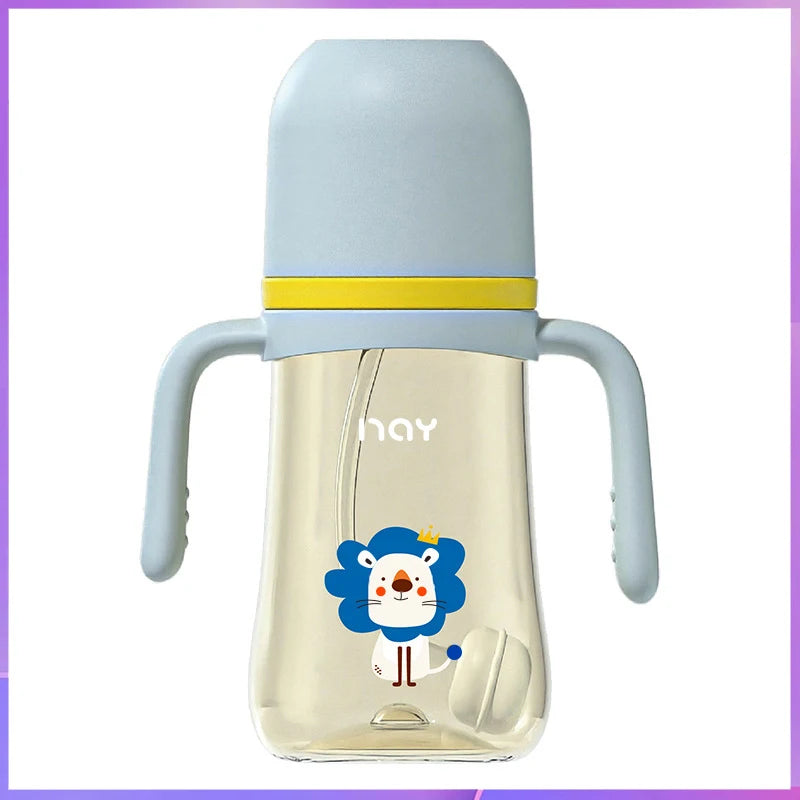 PPSU baby bottle/baby learning cup/baby duck pacifier cup/water cup/newborn bottle/240ML/300ML Large Capacity Milk Bottle