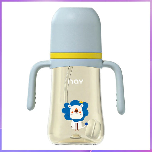 PPSU baby bottle/baby learning cup/baby duck pacifier cup/water cup/newborn bottle/240ML/300ML Large Capacity Milk Bottle