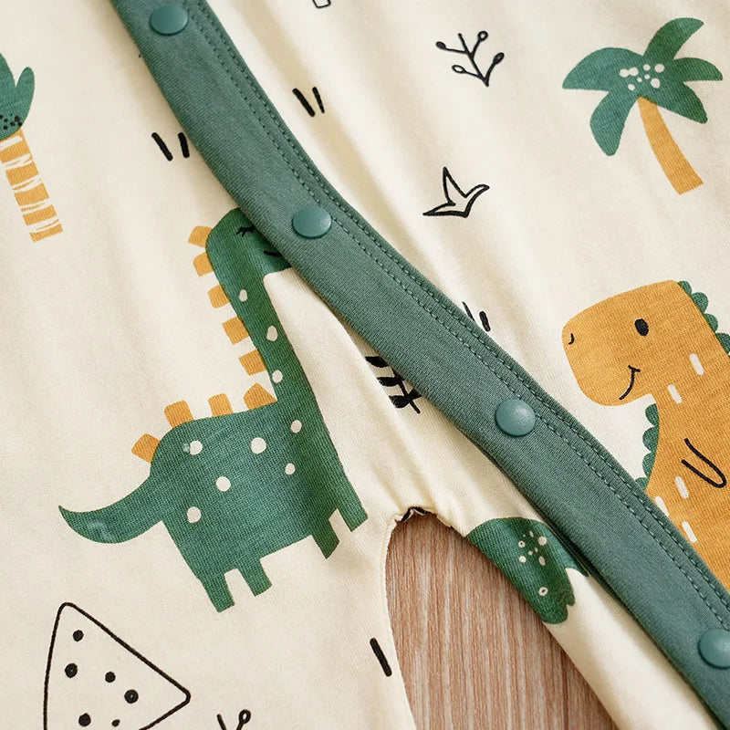 Newborn Baby Boys Infant Outfit Clothes Toddler Jumpsuit Costume Romper Onesie Long Sleeve Print Clothes Spring and Autumn Girls