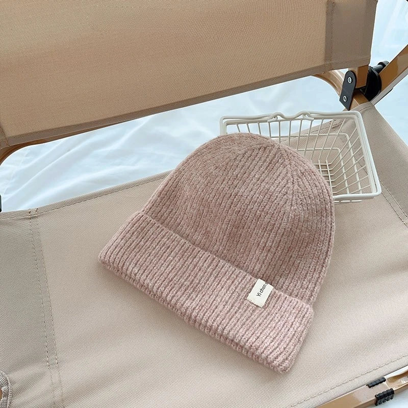 Kids Knitted Beanie Korean Style Wool Blend Baby Winter Warm Cap Boys Girls Fashion Pullover Unisex Thermal