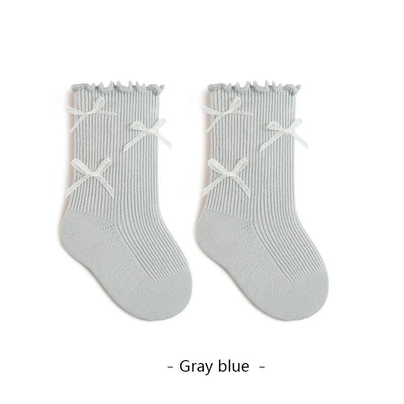 1/3/5 Pairs Newborn Baby Socks For Girls Cotton Infant Girls Sock Princess Bow Toddler Baby Girls Socks
