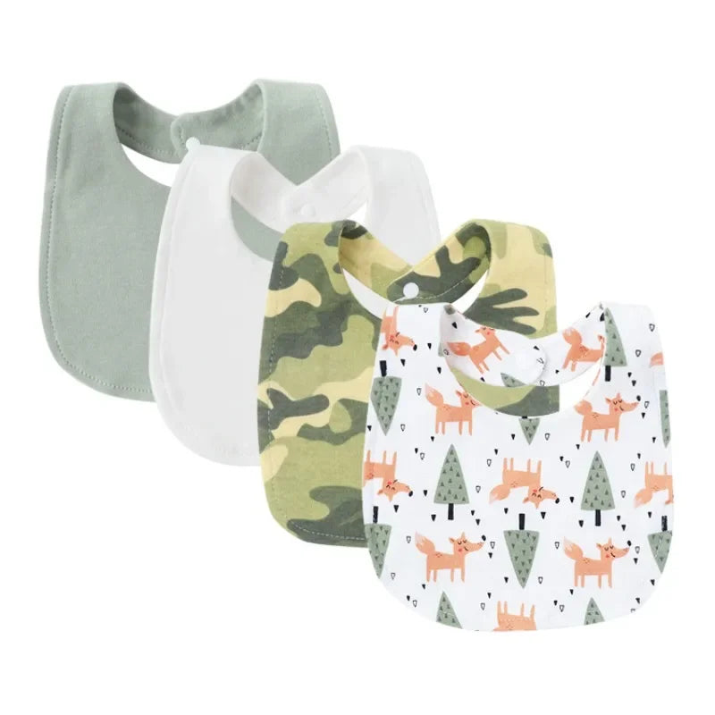 2025 Newborn Baby Drooling Towel Men and Women Baby Bib Concealed Bib Anti-Spitting Cotton Drooling Pocket Kids Bibs Accessories