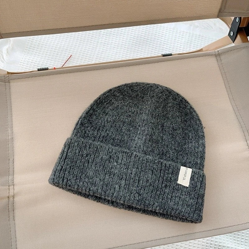 Kids Knitted Beanie Korean Style Wool Blend Baby Winter Warm Cap Boys Girls Fashion Pullover Unisex Thermal