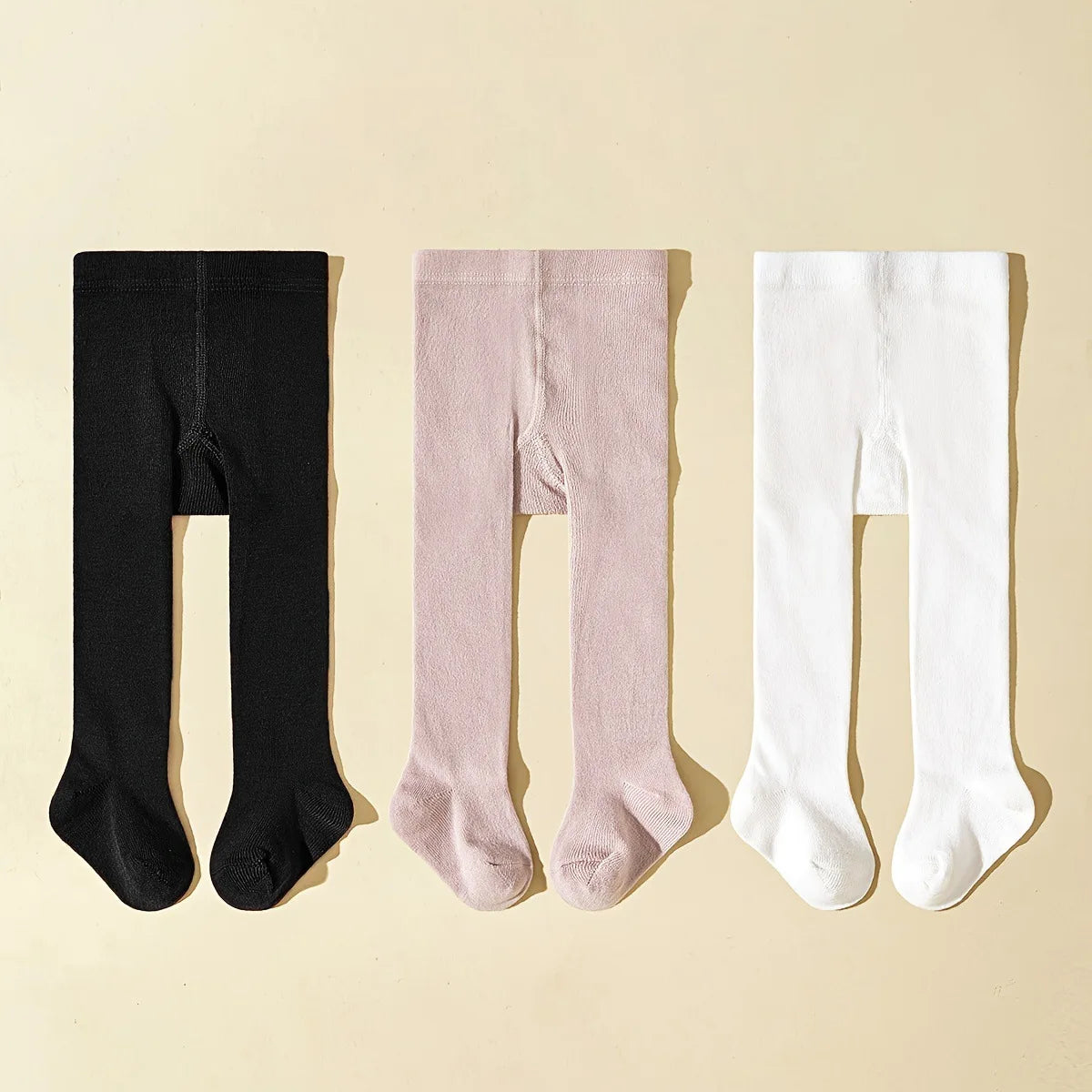 3PCS/lot Baby Autumn Winter Soft Tights Newborn Toddler Kid Girl Stockings Cotton Warm Elastic Pantyhose Solid Tights