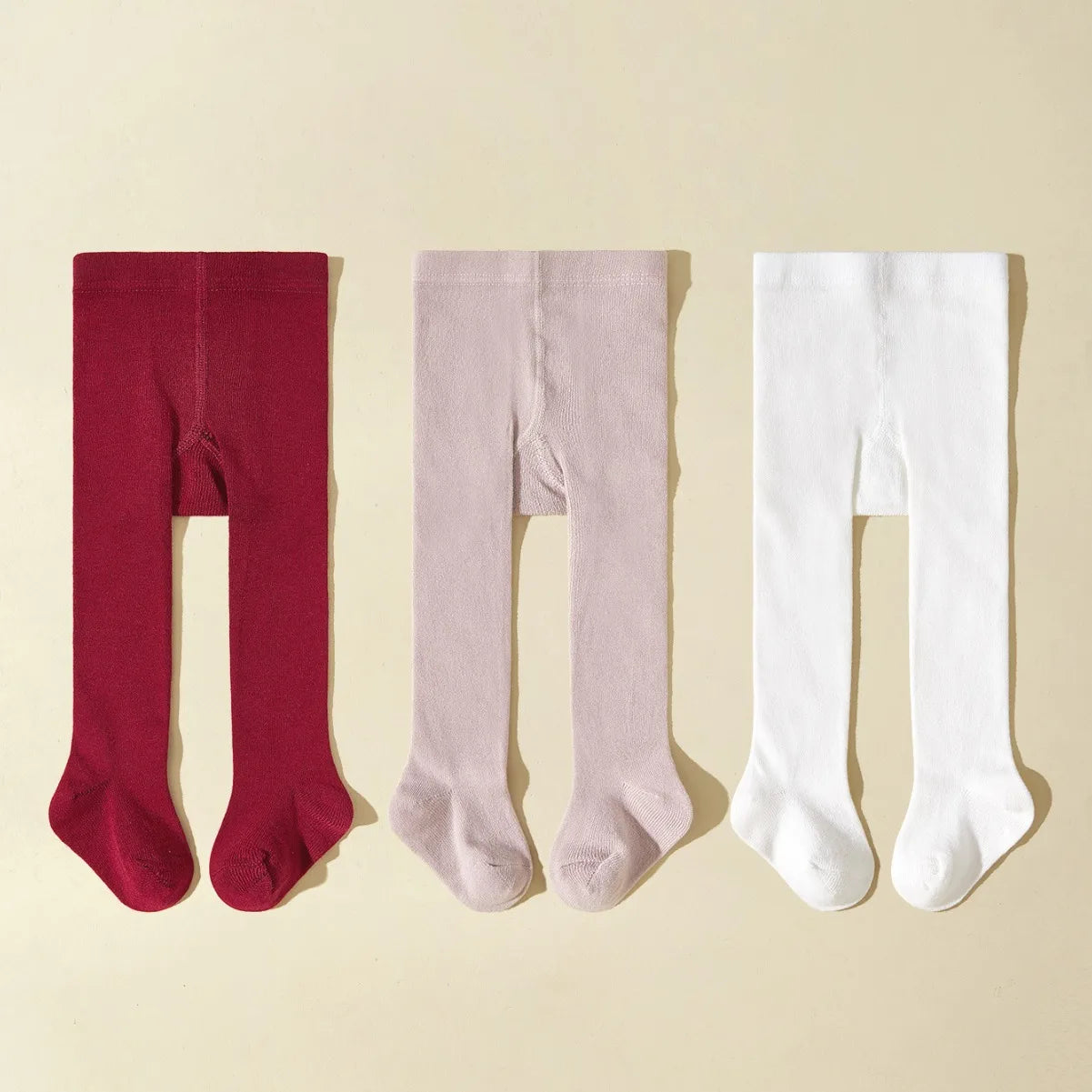 3PCS/lot Baby Autumn Winter Soft Tights Newborn Toddler Kid Girl Stockings Cotton Warm Elastic Pantyhose Solid Tights