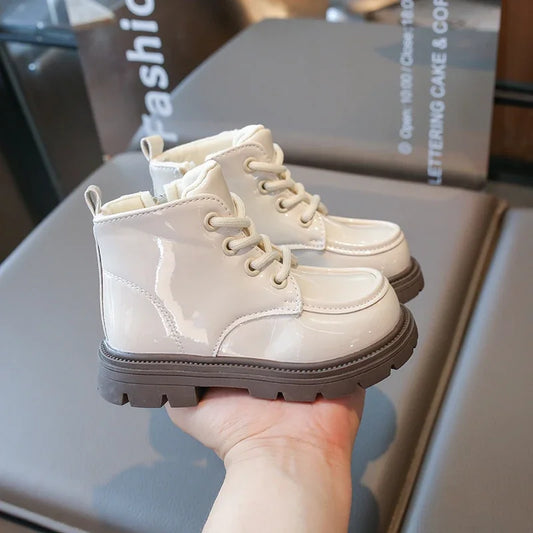 Autumn Winter Children's Boots 2-18 Years Old Padded Warm Boys Girls Cotton Shoes Hundred Anti-slip Kids Short Boots Shoes