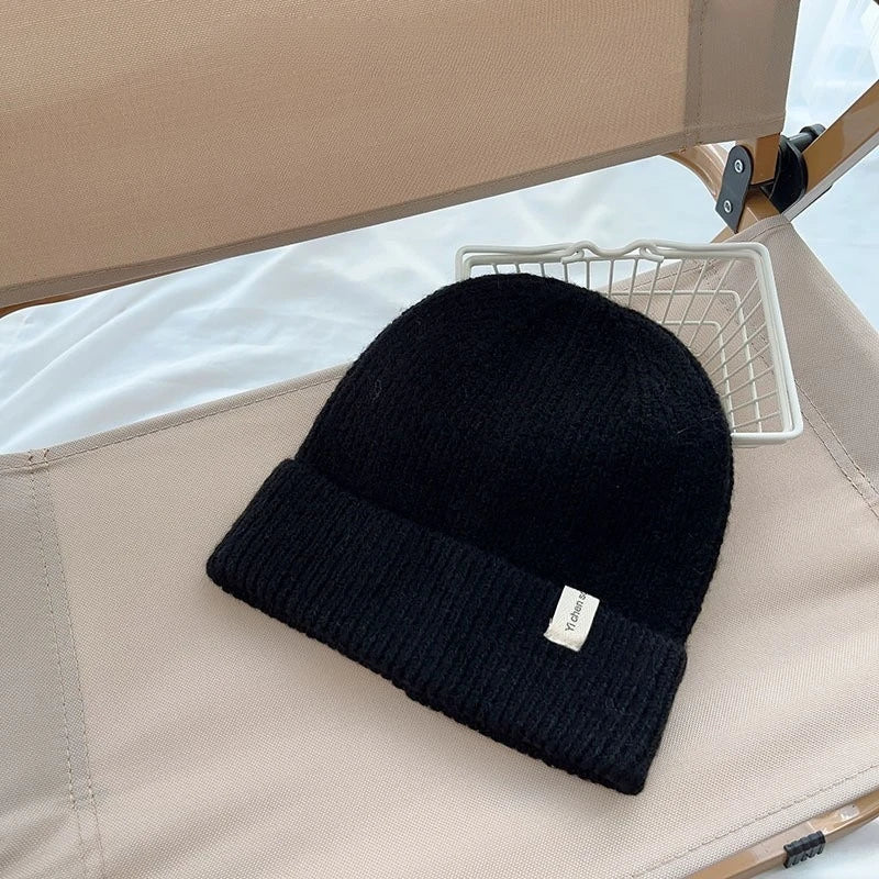 Kids Knitted Beanie Korean Style Wool Blend Baby Winter Warm Cap Boys Girls Fashion Pullover Unisex Thermal