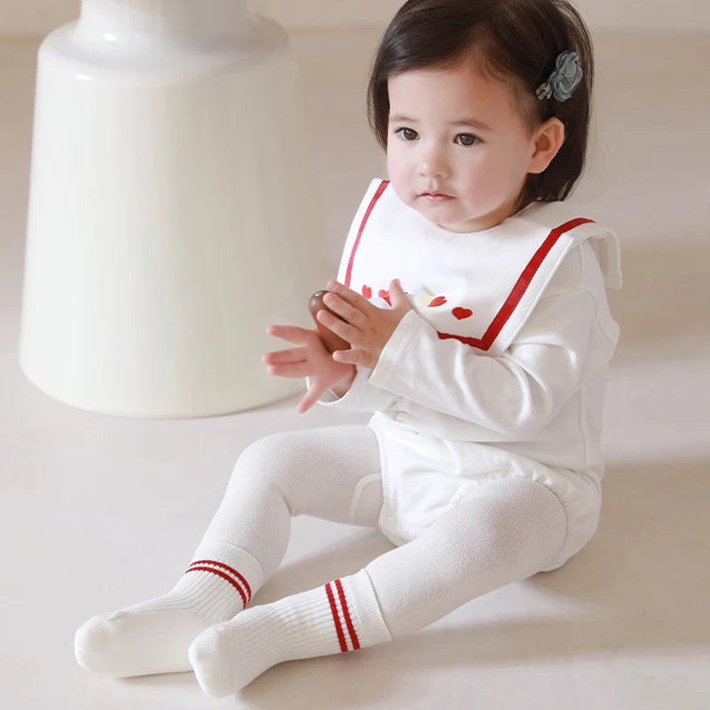 Spring Mid Tube Baby Socks Sport Soft Children Kids Socks Breathable Kids Boys Girl Socks Strip Mid Tube Socks