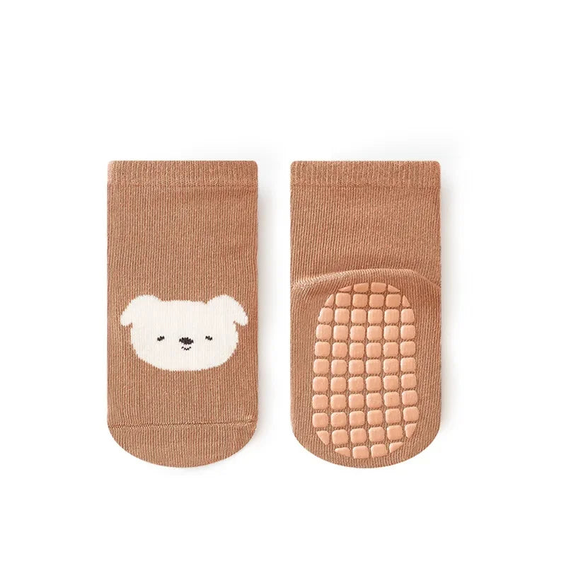 Spring Autumn Sock Baby Boys Girls Anti-Slip Floor Socks Infant Kids Trampoline Shoes Children School Sports Mid Calf Long Socks