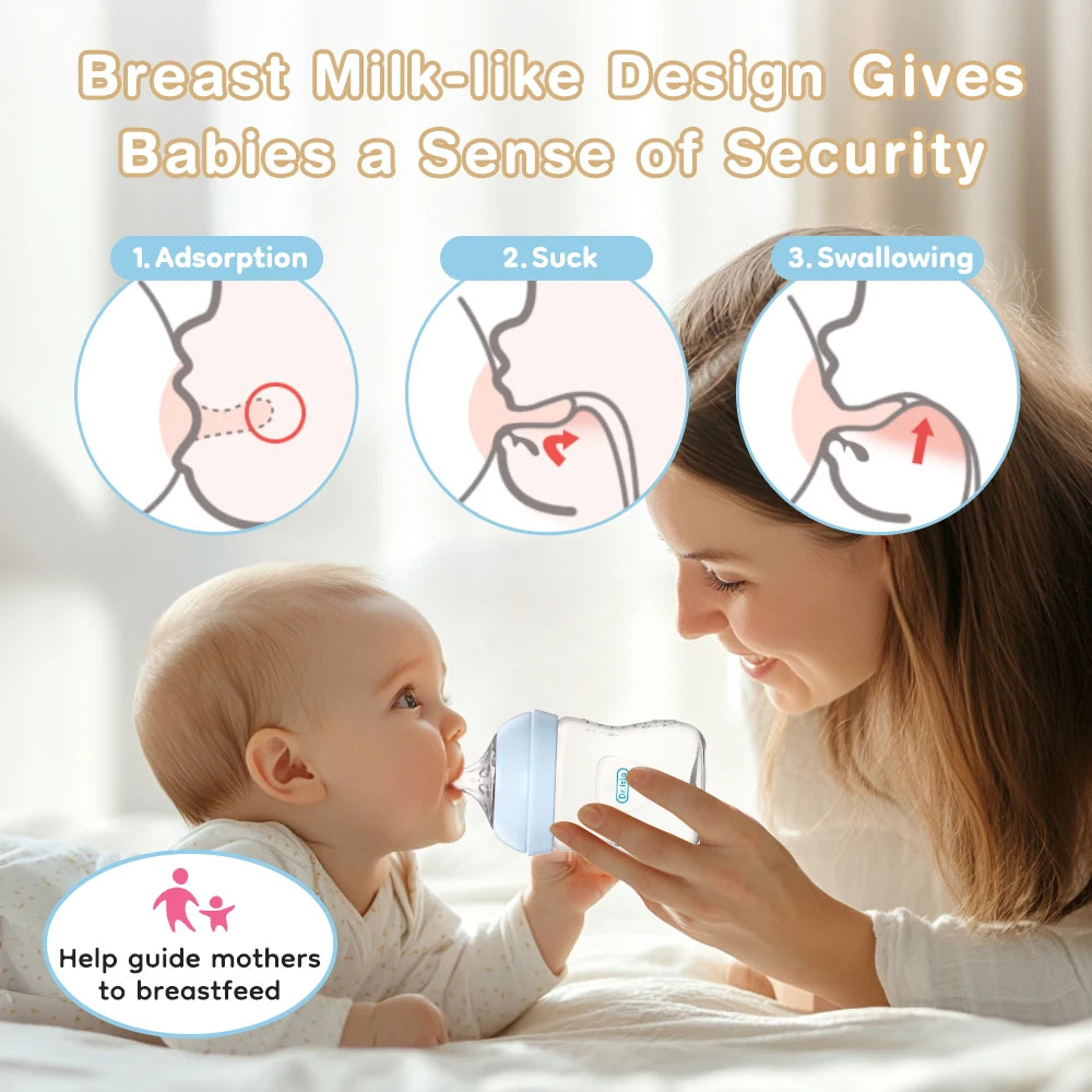 150/240/330ml Newborn Baby Bottle BPA-Free Heatproof Baby PP Bottle Drop-Proof And Leak-Proof Baby Feeding Bottle