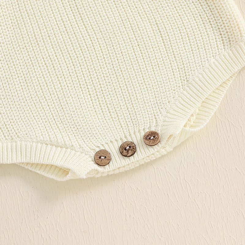 Baby Boy Girl Sweater Knit Rompers Christmas Long Sleeve O Neck Letter Embroidery Baby Clothing Jumpsuits Newborn Baby Clothes