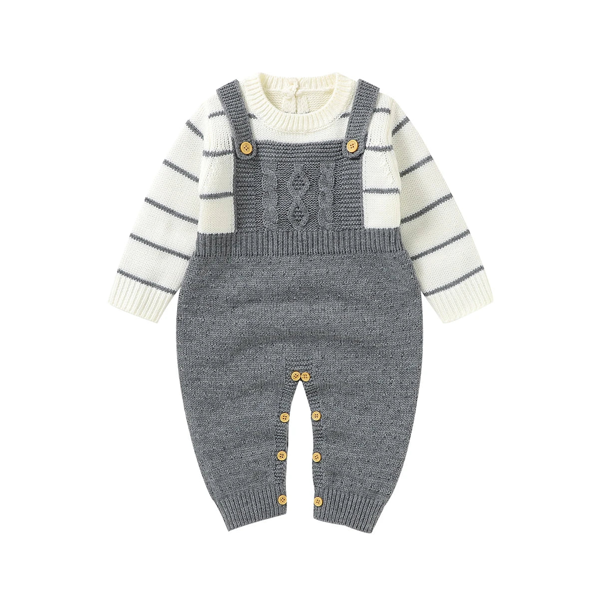 0-24M Newborn Baby Romper Shoes Gloves Set Knit Girl Boy Jumpsuit Boot Mitten Solid Toddler Infant Long Sleeve Knit Clothing