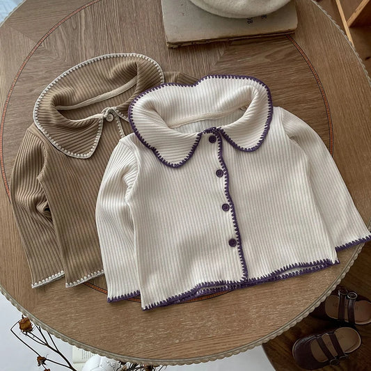 Kids Boys Girls Pajamas Set Children Sleepwear Pajamas Flared Pants Sets Long Sleeve Cotton Baby Clothes Spring Autumn Clothing