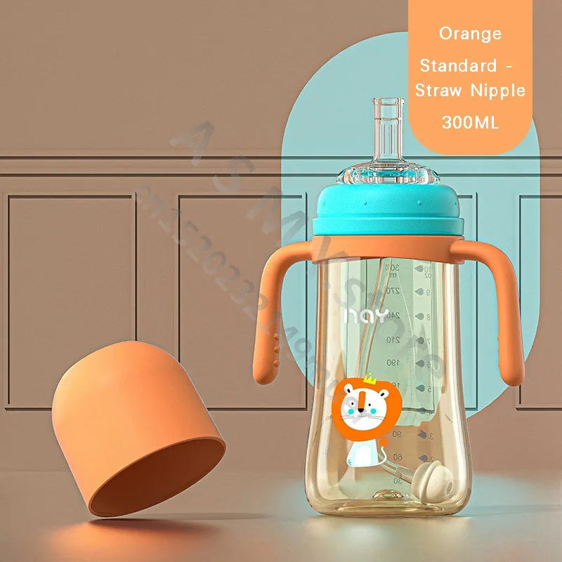 PPSU baby bottle/baby learning cup/baby duck pacifier cup/water cup/newborn bottle/240ML/300ML Large Capacity Milk Bottle