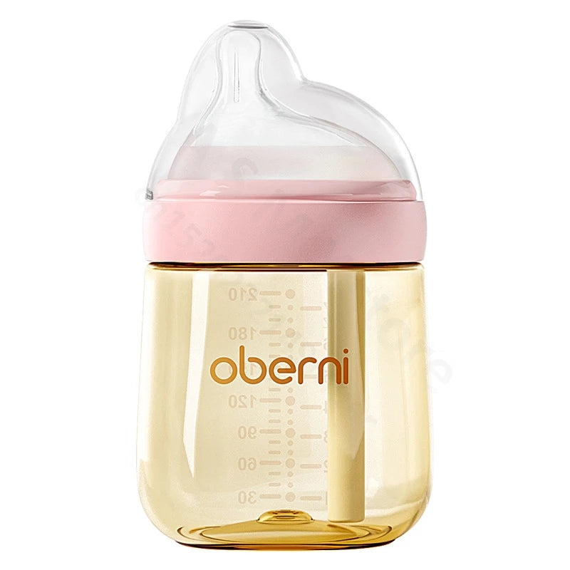 Anti-flatulence newborn glass bottle / wide mouth eccentric nipple anti-breastfeeding bottle / 150ML210ML glass bottle