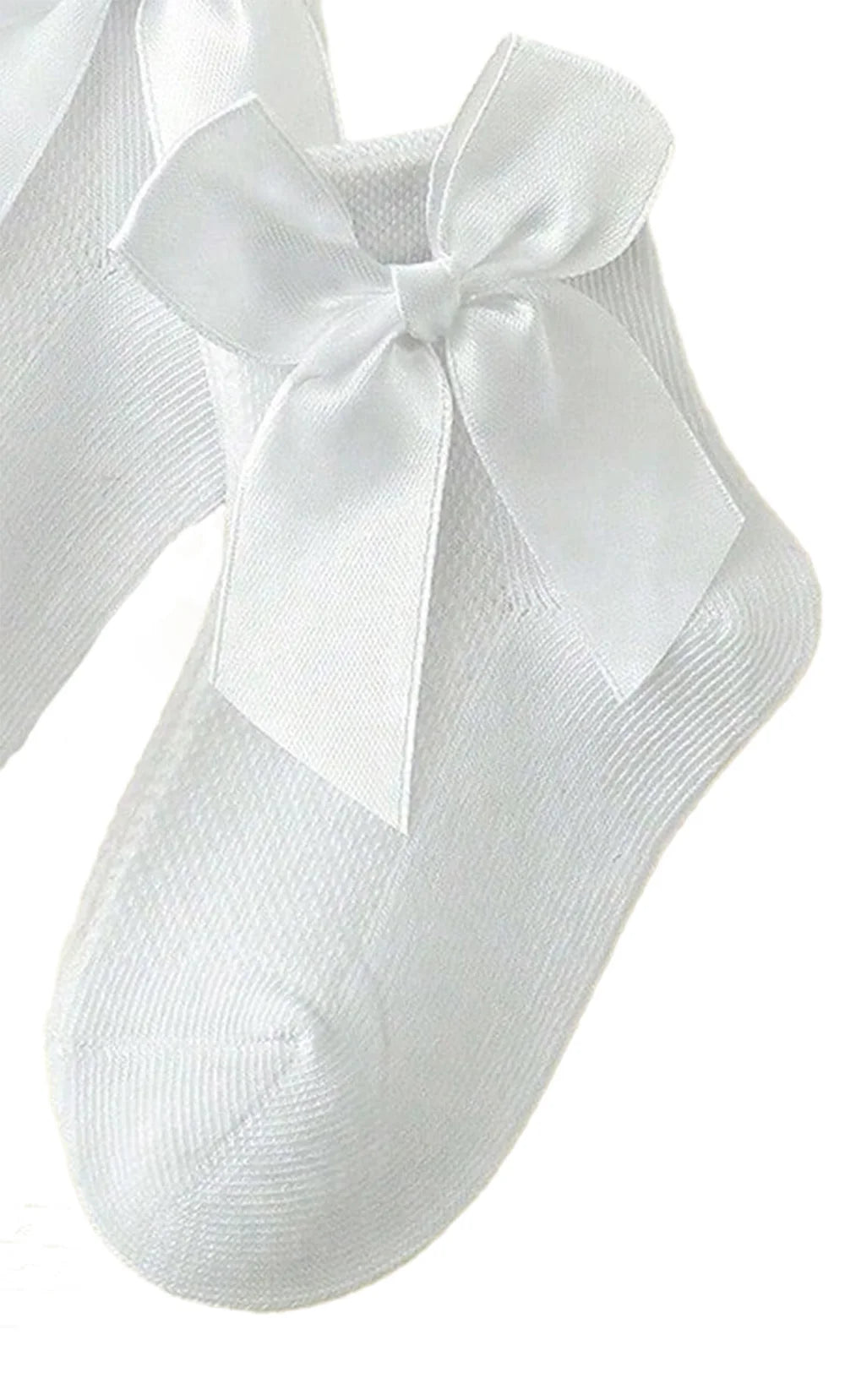 3 Pairs of Baby Girls Sockings with Bows, Breathable and Sweat-Absorbent Socks for Kids, Suitable for Wearing All Year Round