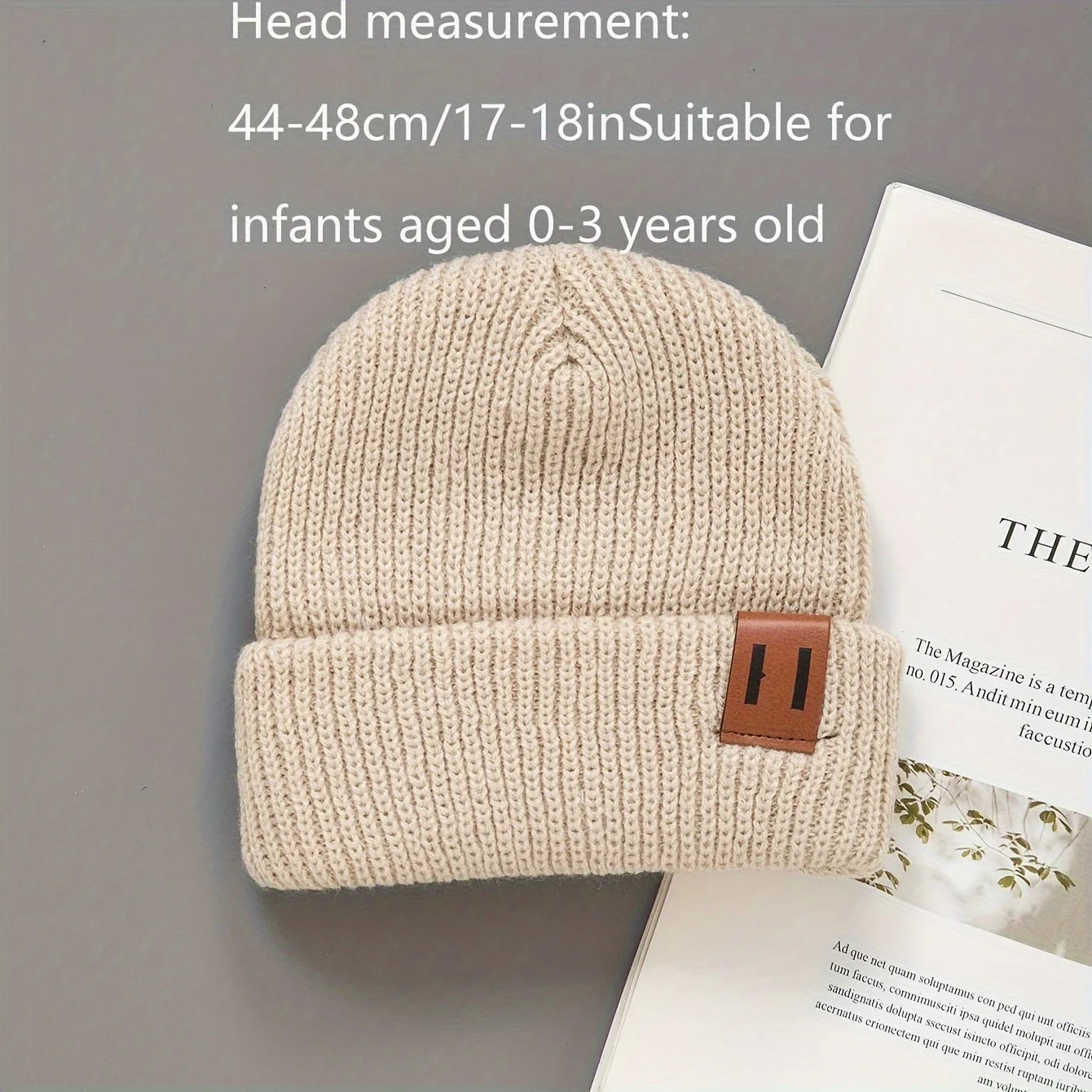 1/2/3pcs soft knitted newborn baby hat striped pattern elastic band suitable for stretching lightweight and warm winter baby hat