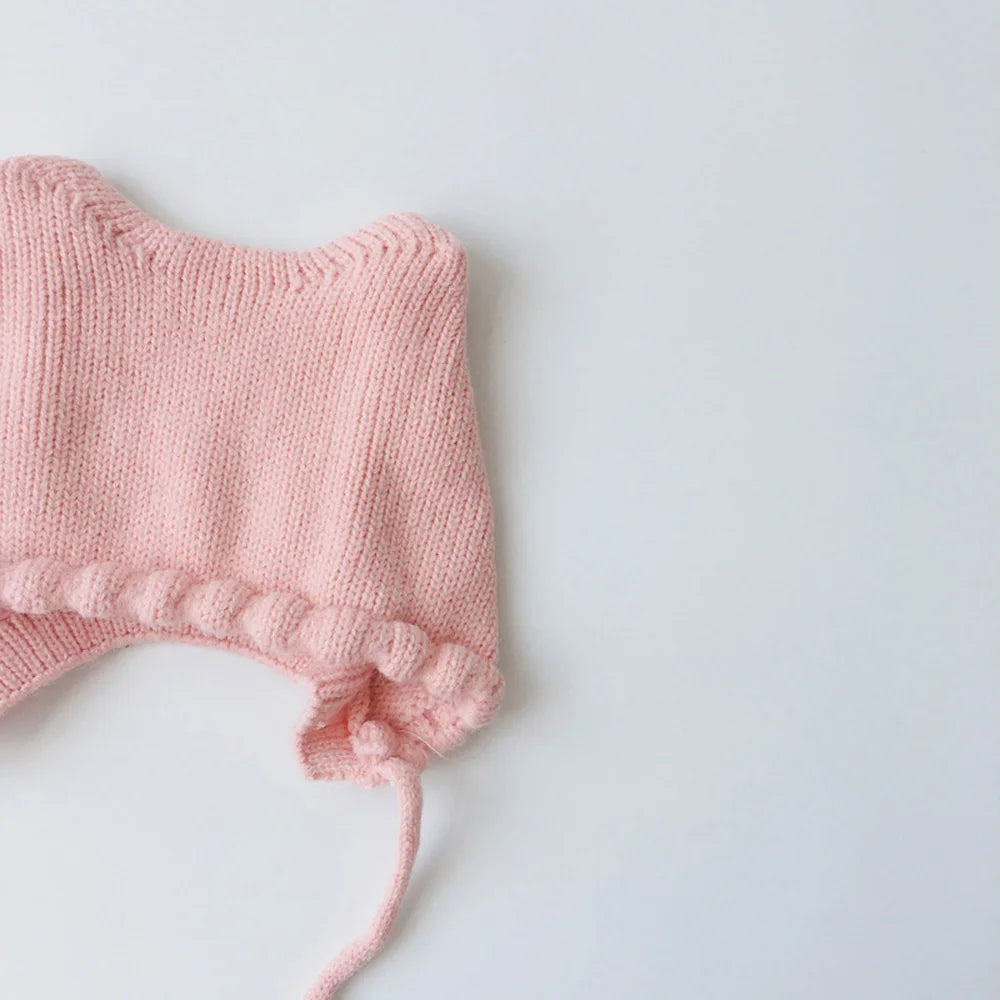 Baby Hats Autumn/Winter Baby Boys Girls Knitted Hat Toddler Knit Woolen Hat Children's Ear Protection Hats Infant Kids Warm Cap