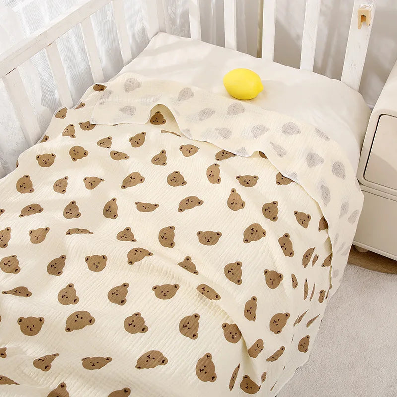 80*80cm Cotton Muslin Baby Receiving Blankets for Girls and Boys Newborn Muslin Swaddle Blanket Bedding Infant Bath Towel