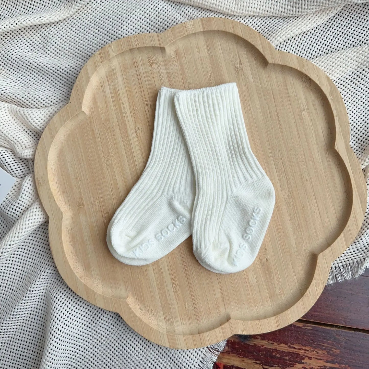 Baby Cute Socks Girls Newborn Infant Kid Solid Stripe Socks Toddler Anti Slip Cotton Infant Short Sock For 0-3Years
