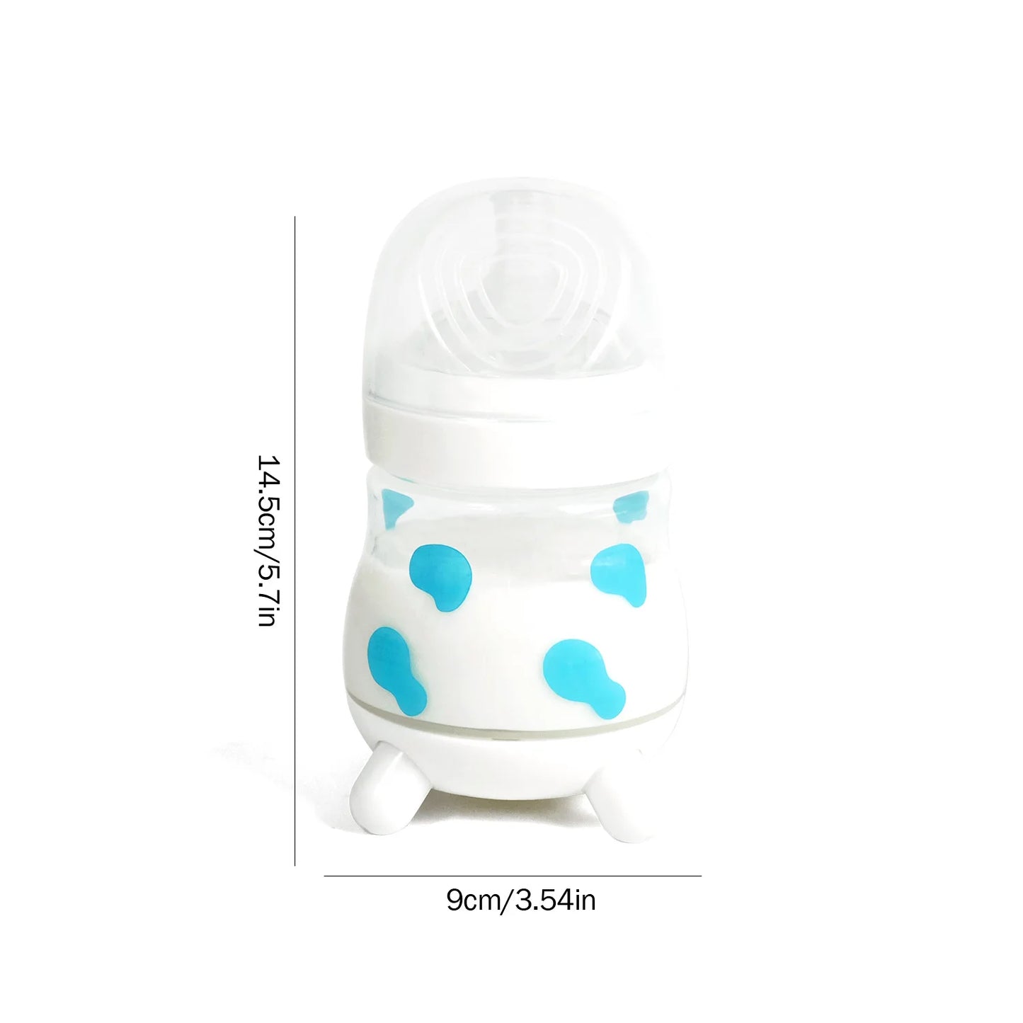 Cow Newborn Bottle 180ML/270ML Baby Bottle PP Bottle Anti-flatulence Bottle BPA Free Bottle Cute Cow Shape