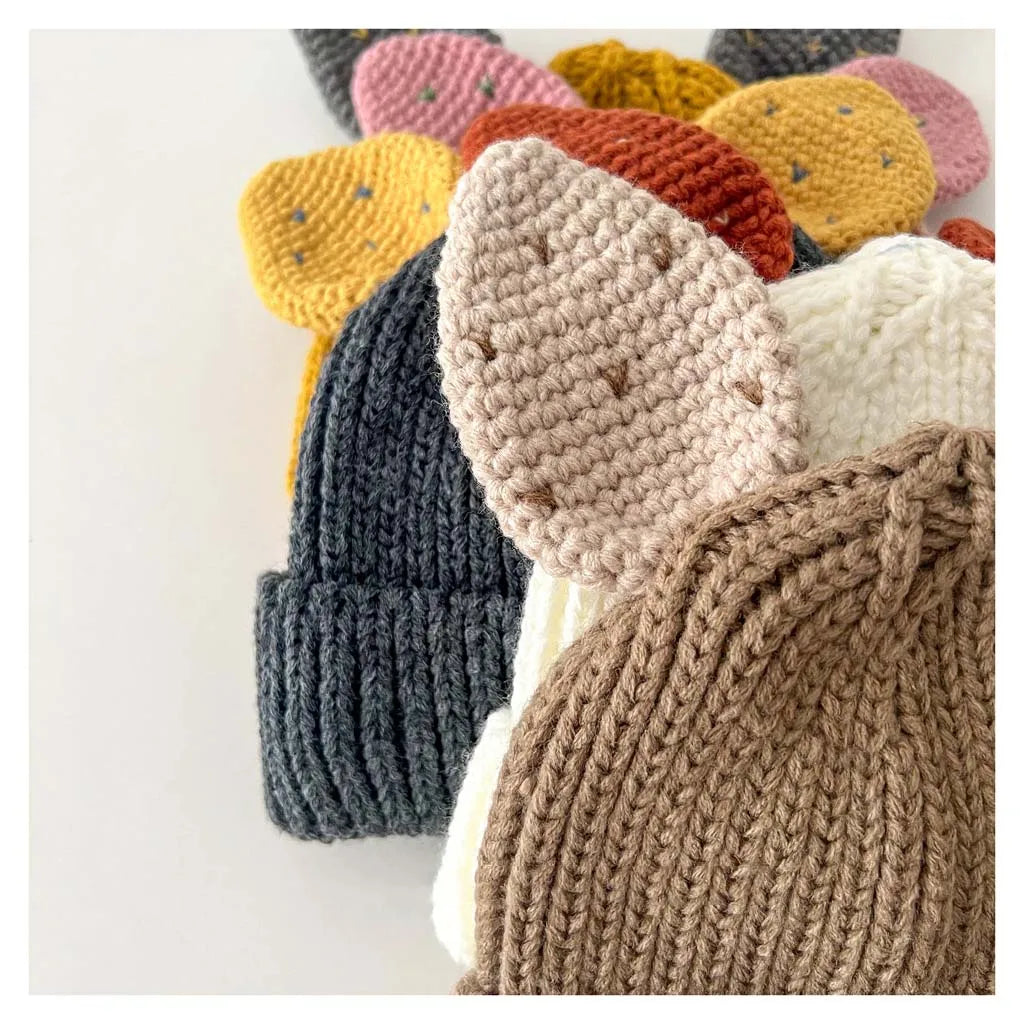 Cute Baby Bunny Hat With Ear 2025 Autumn Children's Knitted Hat Boys Girls Beanie Cap Warm Wool Pullover Hat