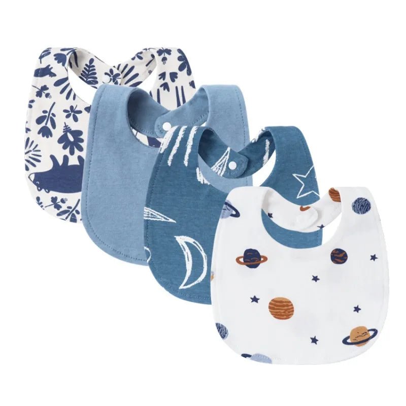 2025 Newborn Baby Drooling Towel Men and Women Baby Bib Concealed Bib Anti-Spitting Cotton Drooling Pocket Kids Bibs Accessories