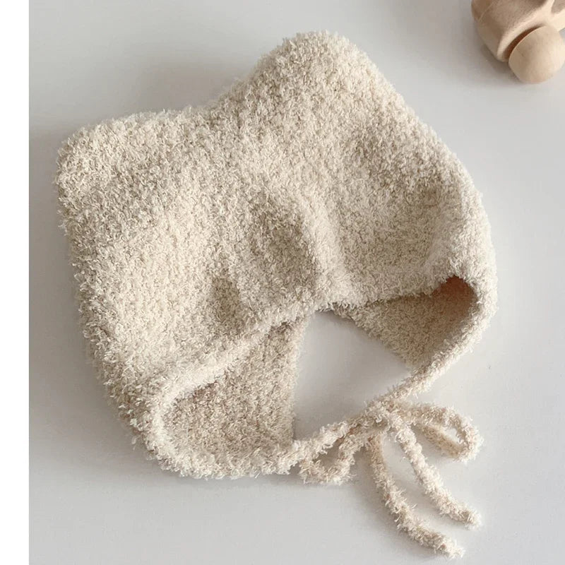 Winter Baby Beanie Cap Cartoon Ear Protection Soft Warm Knitted Hat For Boy Girl Toddler Cute Cat Crochet Hats Gorros Kids