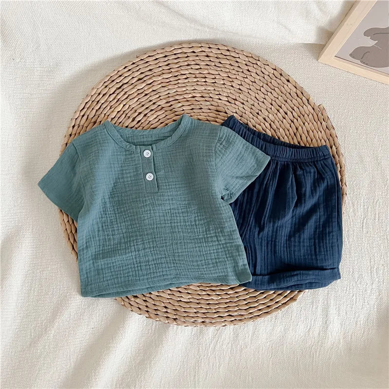 0-4Y Toddler Girls Boys Knit Suit Autumn Children Clothing Boys Girls Baby Knit Sweater Cardigan + Shorts Suit Baby Clothes Suit