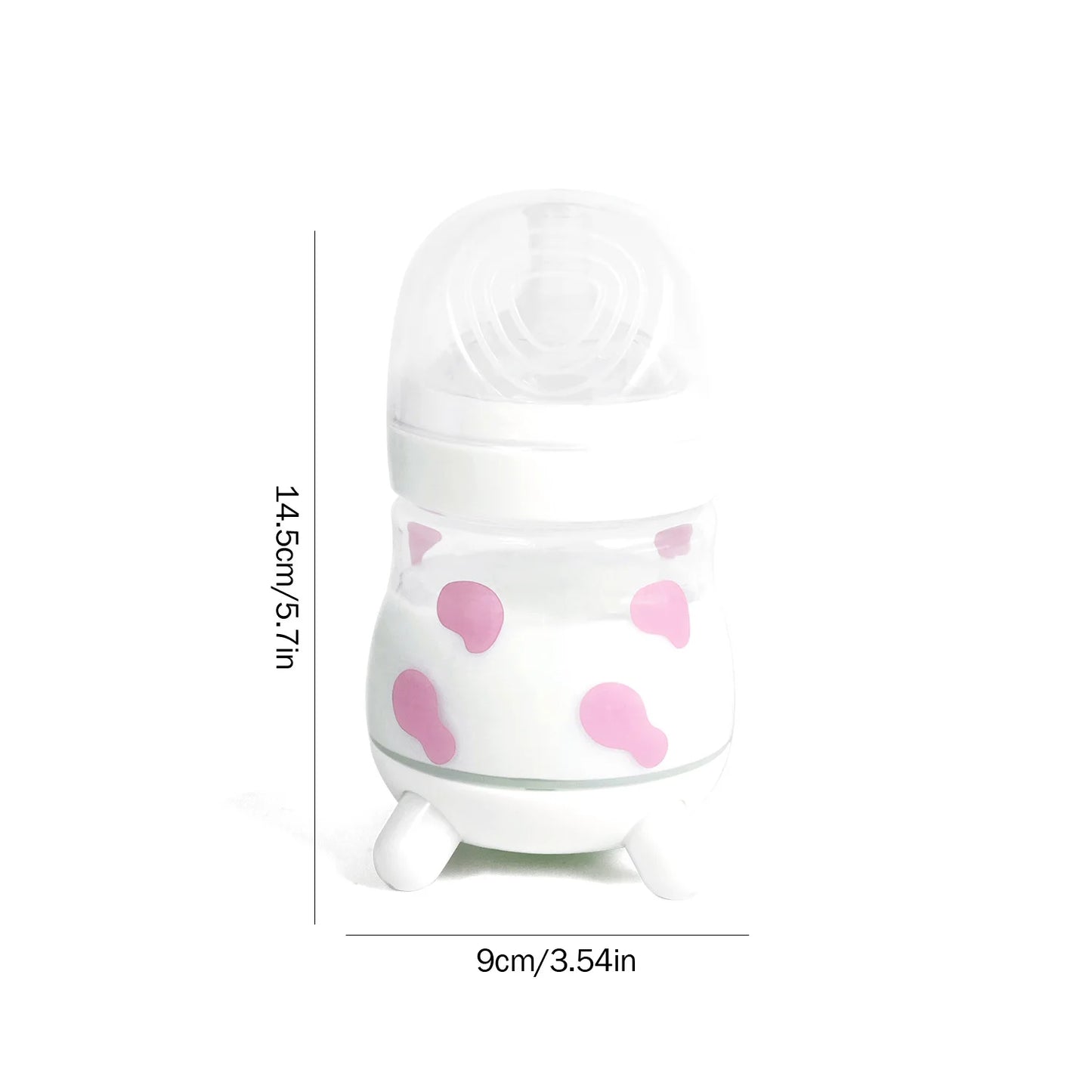 Cow Newborn Bottle 180ML/270ML Baby Bottle PP Bottle Anti-flatulence Bottle BPA Free Bottle Cute Cow Shape