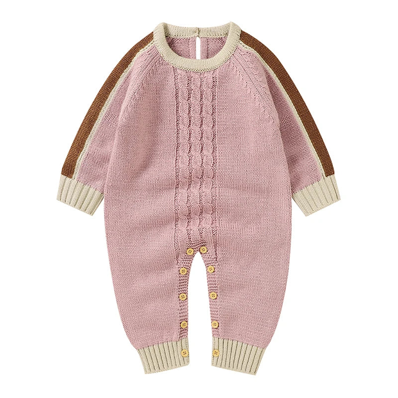 0-24M Newborn Baby Romper Shoes Gloves Set Knit Girl Boy Jumpsuit Boot Mitten Solid Toddler Infant Long Sleeve Knit Clothing