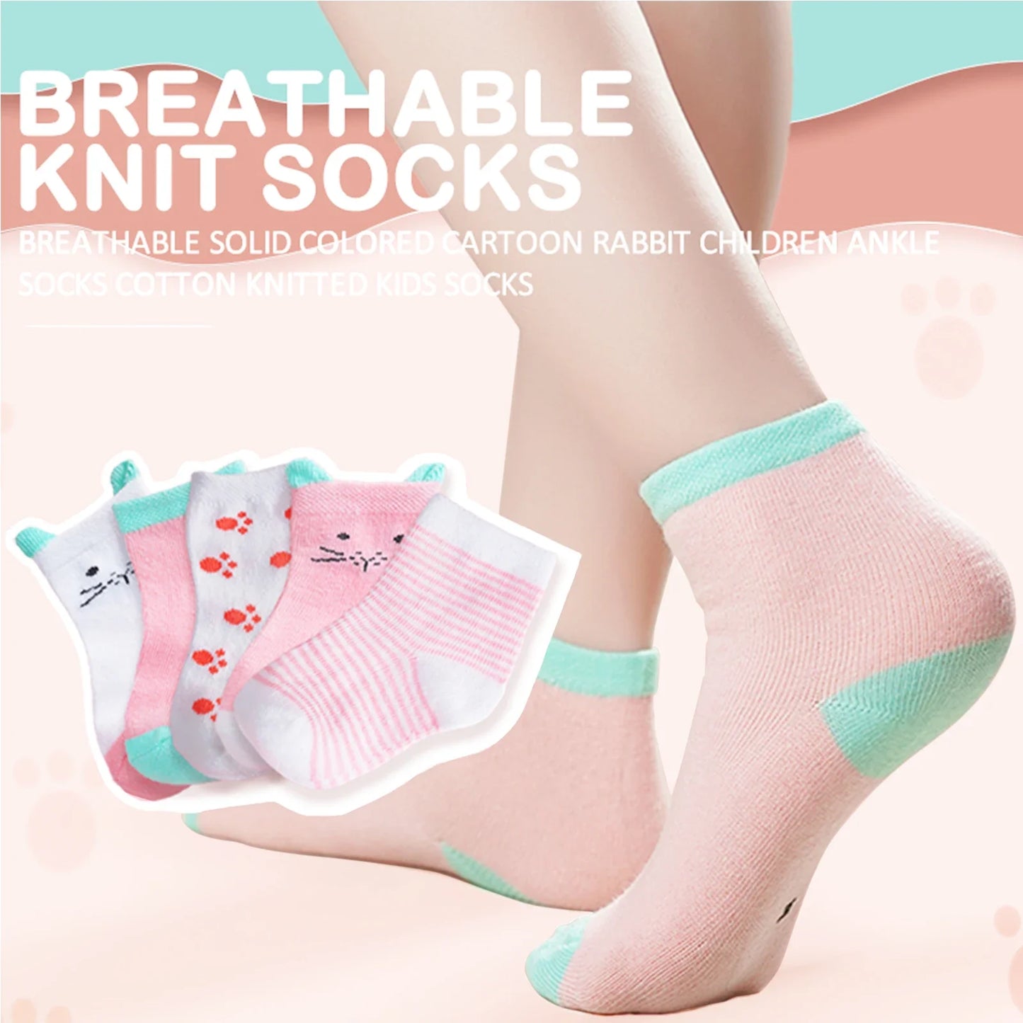10 Pairs/Set 0-12Month Newborn Baby Girl Sock Cotton Solid Soft Infant Socks Girls Kids Spring Autumn Children's Socks For Girls