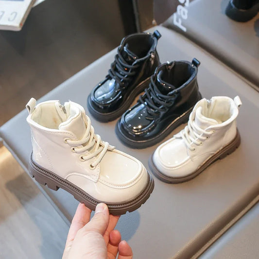 Autumn Winter Children's Boots 2-18 Years Old Padded Warm Boys Girls Cotton Shoes Hundred Anti-slip Kids Short Boots Shoes