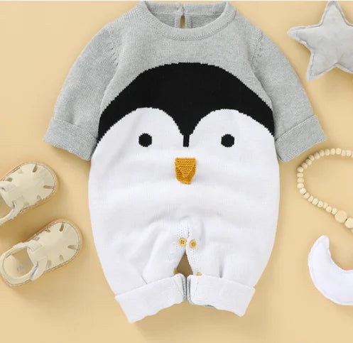 0-24M Newborn Baby Romper Shoes Gloves Set Knit Girl Boy Jumpsuit Boot Mitten Solid Toddler Infant Long Sleeve Knit Clothing