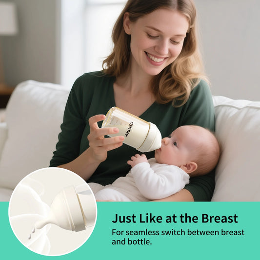 Baby Bottle Safety PPSU Materials Newborn Baby Anti Choking Bottles 0-1Y Baby Silicone Nipple Bottle For Newborn Feeding Bottles