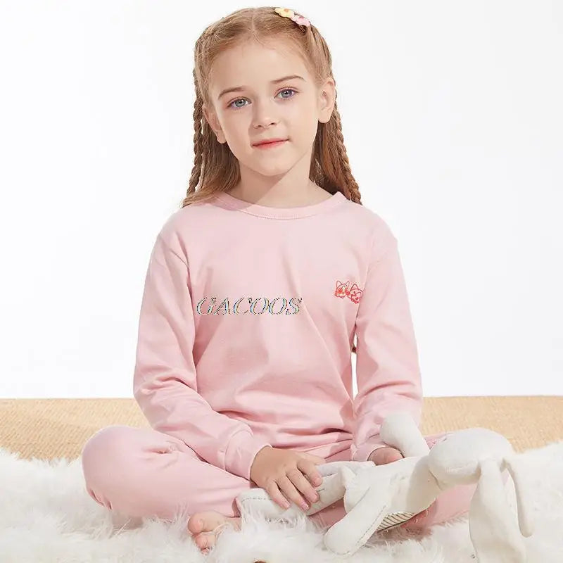 Child Boy Pajamas for 3-14 Years Winter Long Sleeved Pyjamas Suit Baby Girl Clothes Toddler Cotton Sleepwear Kids Sleep Pajamas