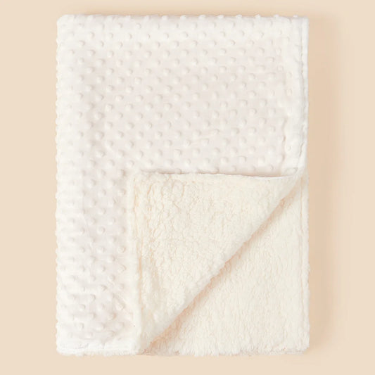 Baby Blanket Warm Fleece Infant Quilt Bedding Swaddle Wrap Thermal Newborn Soft Stroller Sleep Cover Soft Washable Thick Blanket