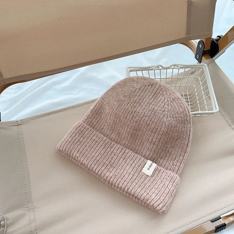 Kids Knitted Beanie Korean Style Wool Blend Baby Winter Warm Cap Boys Girls Fashion Pullover Unisex Thermal