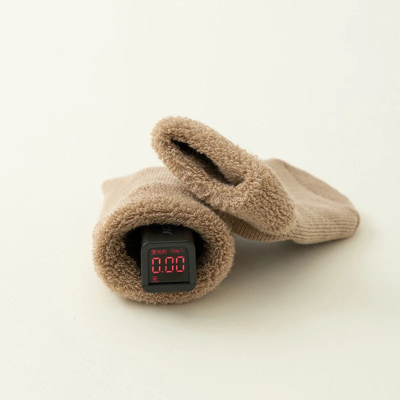 Solid Color Baby Socks Winter Thicken Warm Newborn Boy Girl Floor Socks Toddler Kids Non-slip Terry Socks