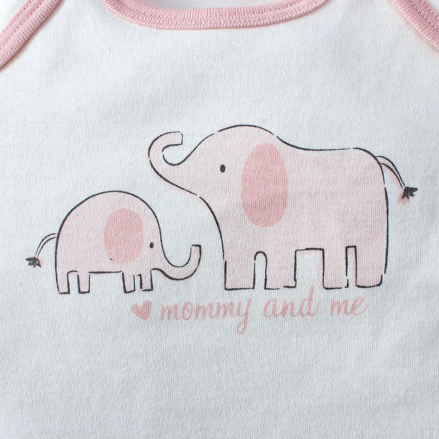  3PCS Summer Baby Girls Three Piece Bodysuit  Animal Kingdom and Elephant Letter Pattern Short Sleeve Bodysuit Mother's Day Gif