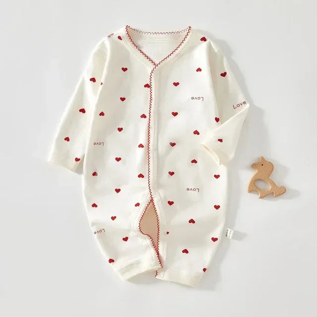 Autumn Baby Clothes Bodysuit&One Pieces Boys Girls Newborn Rompers Solid Color 100 Cotton 0-24M Long Sleeve Loungewear Outfit