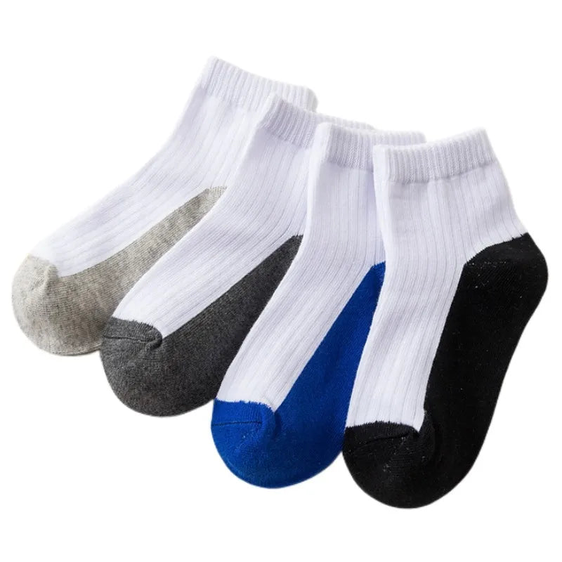 5Pairs Children's Socks Spring And Autumn Cotton Car Cartoon Boy's Socks Kids Sports Socks  Boys Girls Quality Breathable Socks