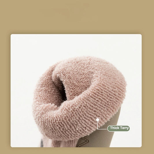 2023 Autumn Winter Baby Warm Cushion Sock Shoes Rubber Sole Cute Cartoon Lightweight Floor Shoes Toddler First Walker Sneakers