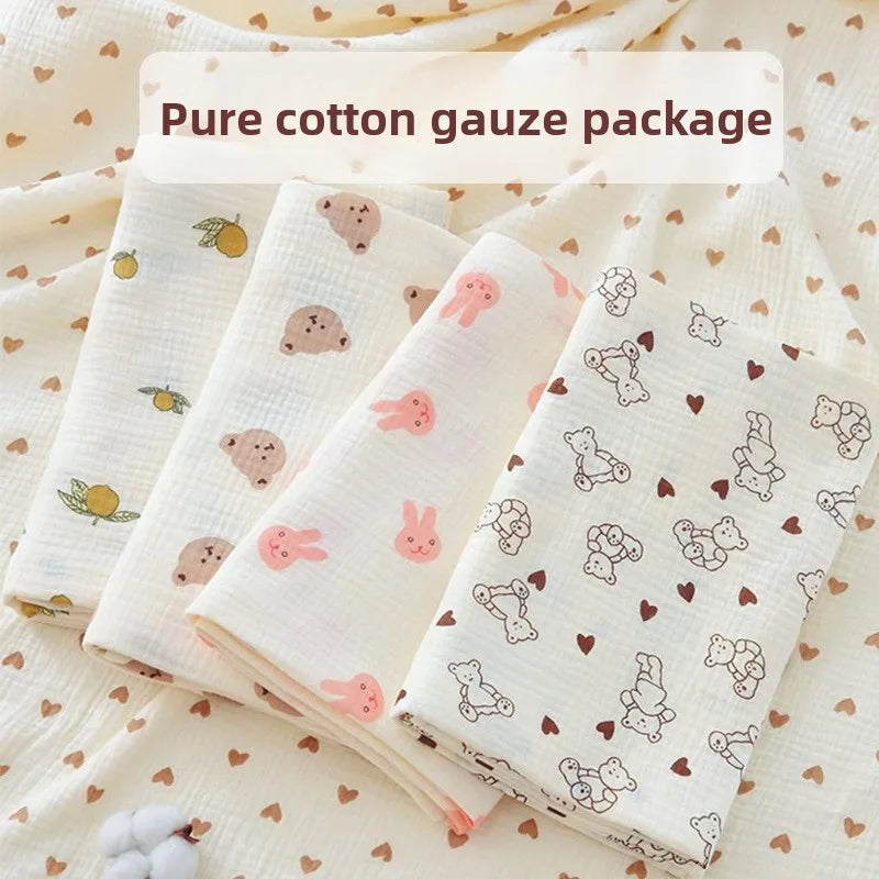 80*80cm Cotton Muslin Baby Receiving Blankets for Girls and Boys Newborn Muslin Swaddle Blanket Bedding Infant Bath Towel