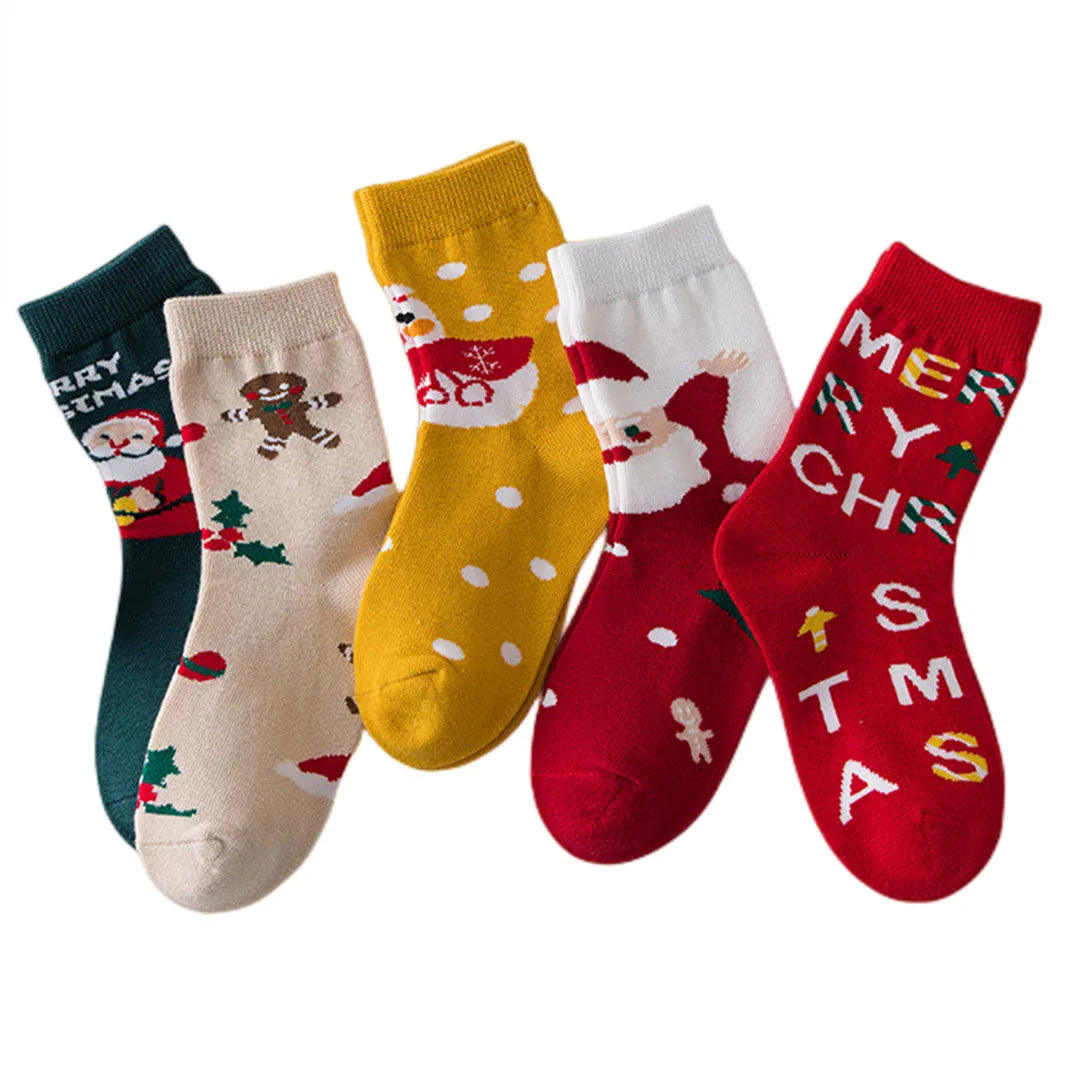 5Pairs Children's Socks Spring And Autumn Cotton Car Cartoon Boy's Socks Kids Sports Socks  Boys Girls Quality Breathable Socks
