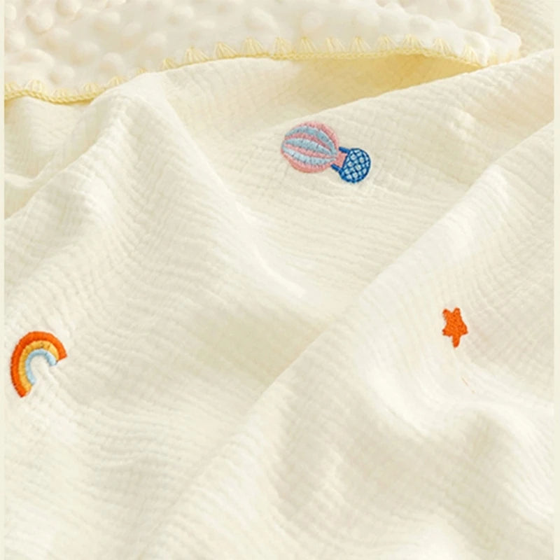 Baby Blanket for Girls Boys Infant Swaddles Cloth Small Quilts with Dotted Backing, Receiving Blanket Bed Crib Accessory