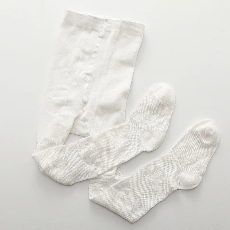 0-3 Years Baby Girl Spring Summer Mesh Tights Baby Cotton Bow Little Children's Pantyhose  Thin Children's Socks