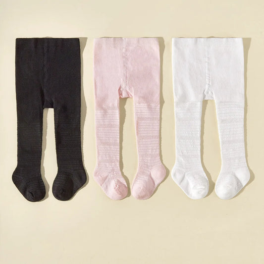 3PCS/Set Kids Children Girl Pantyhose Sock Spring Clothes Elastic Waist Solid Color Stockings Slim Socks Tights Baby Items
