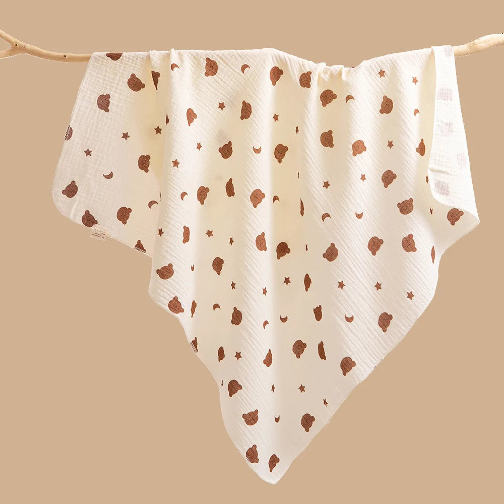 80*80cm Cotton Muslin Baby Receiving Blankets for Girls and Boys Newborn Muslin Swaddle Blanket Bedding Infant Bath Towel